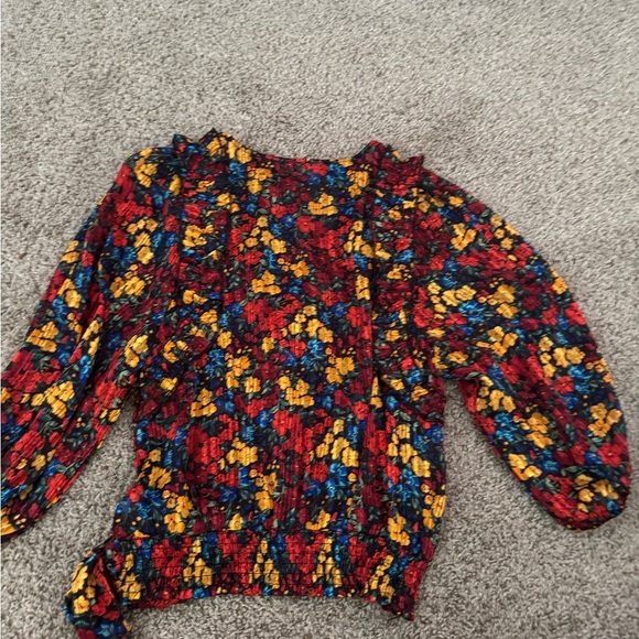 The Buckle Willow and Root Floral Top Size Small With Tie - Picture 3 of 3